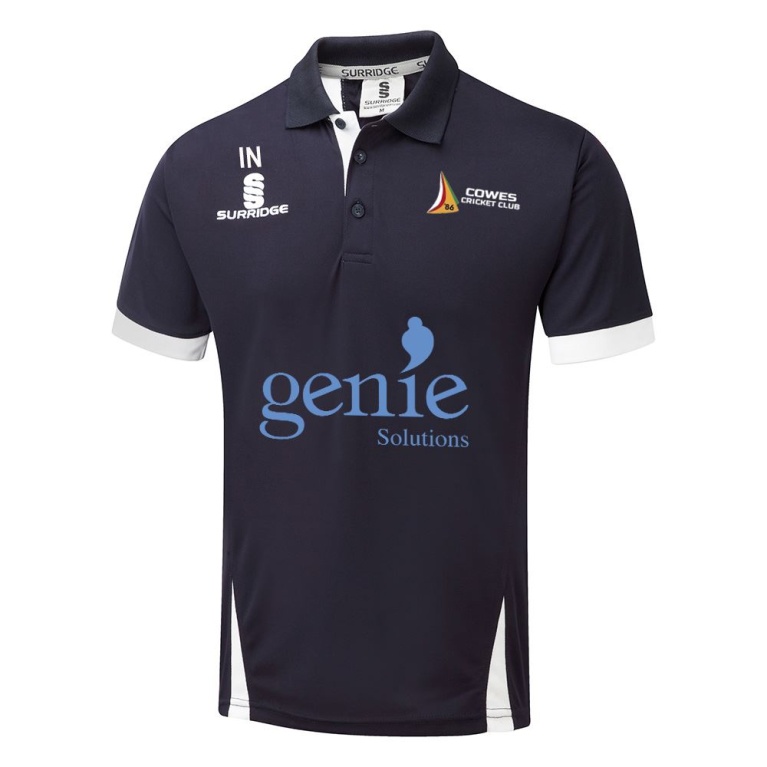 Cowes CC Blade Polo Navy/White
